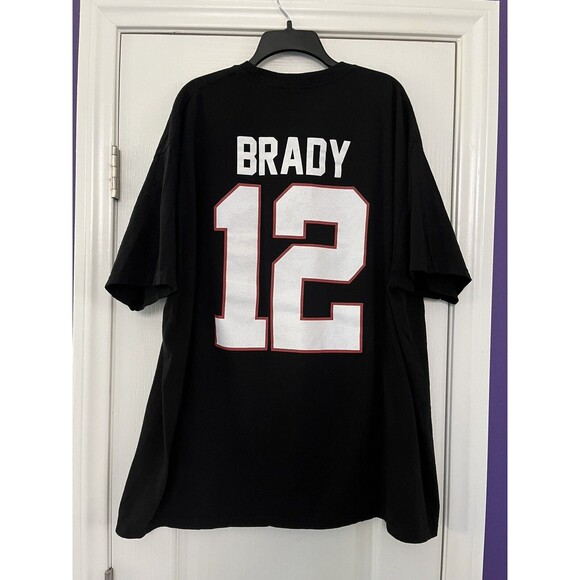 NFL Tom Brady 12 Tampa Bay Buccaneers Championship Football T-Shirt Size 3XL - Picture 2 of 10